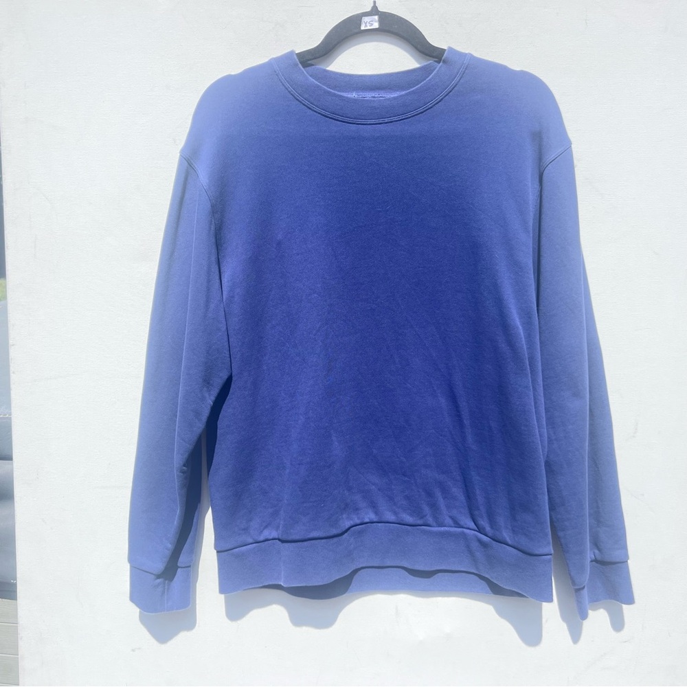 Lululemon men’s blue French terry pullover sweatshirt XS extra small